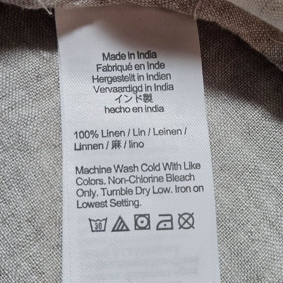 Boho J Crew Baird McNutt Irish Soft Linen Relaxed fit Shirt Dress Flax Capsule X - Picture 6 of 13